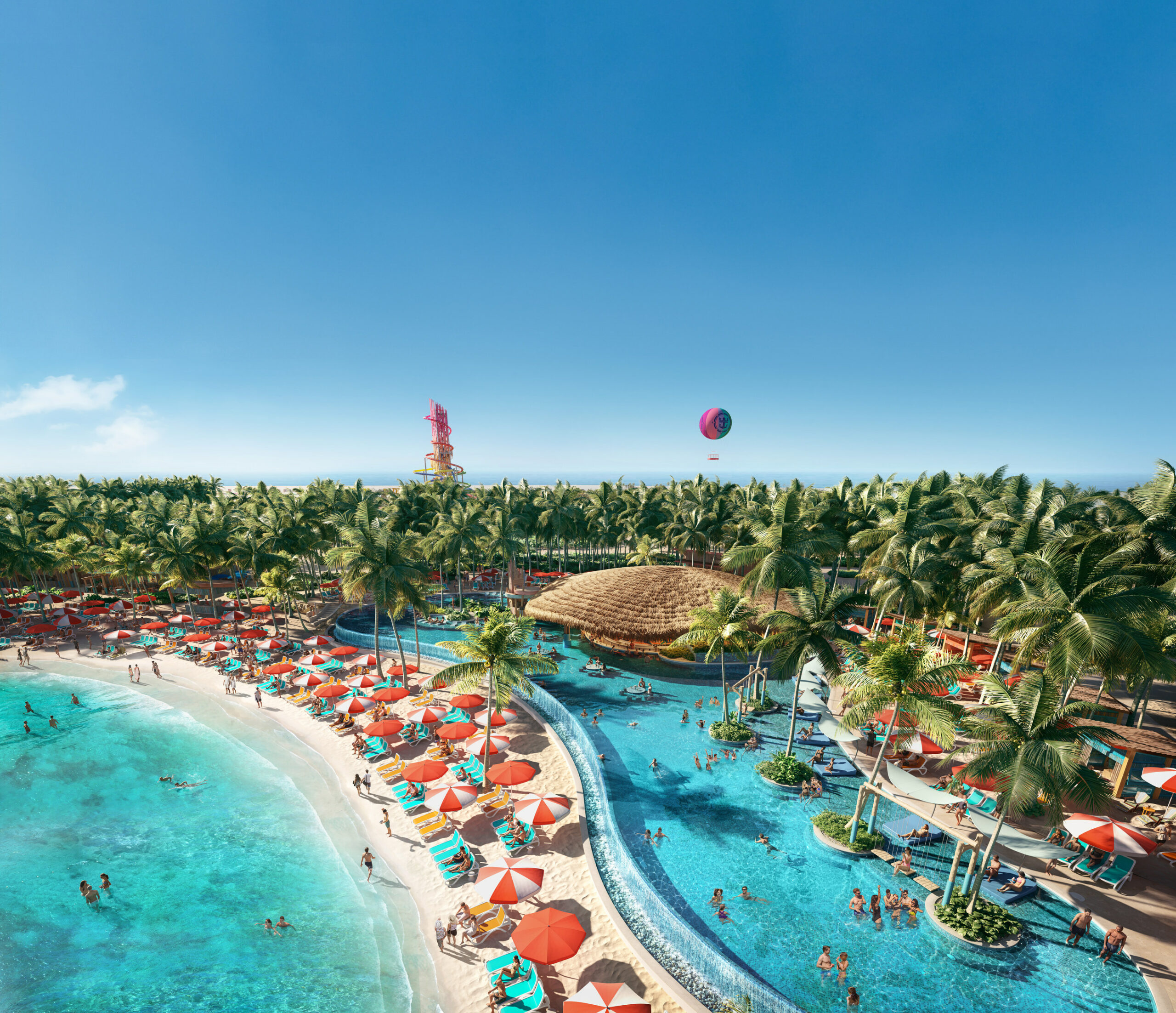 Perfect Day at CocoCay in The Bahamas, rendering.