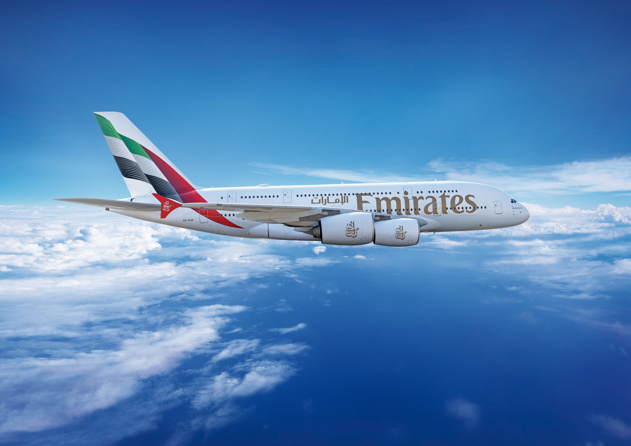 Emirates A380 new livery