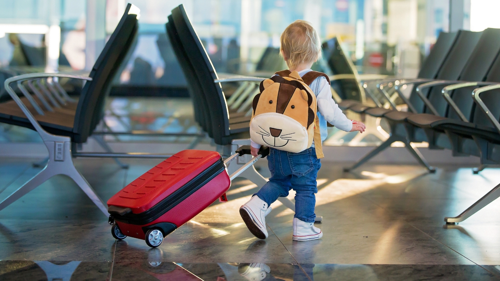 child in airport