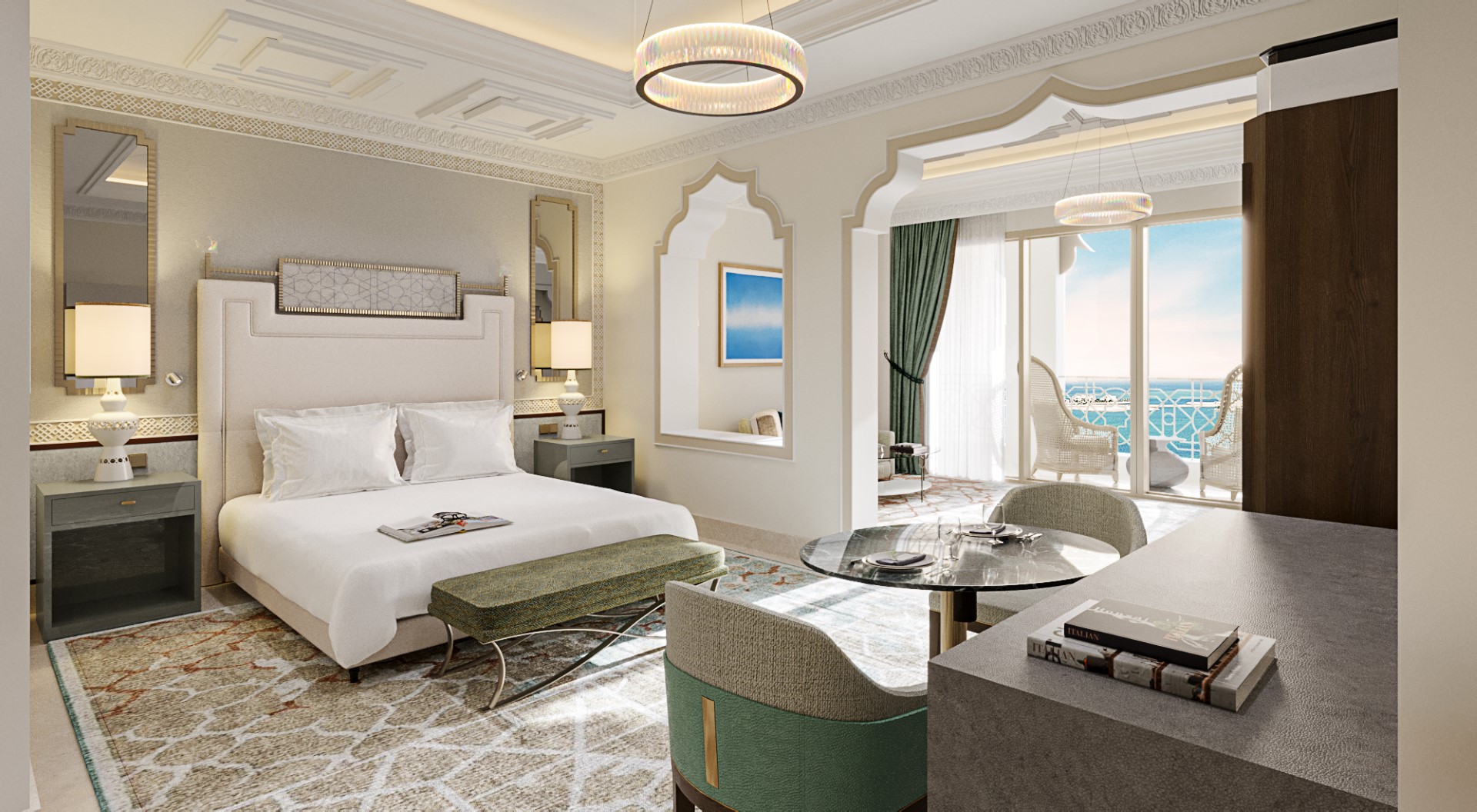 Waldorf Astoria Ras Al Khaimah Guest Room Render
