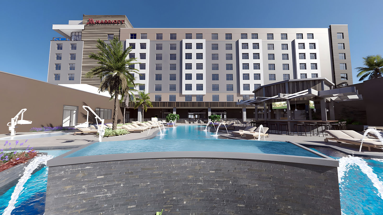 Palmetto Marriott Resort & Spa, Pool Deck